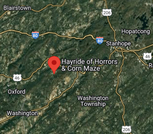 Map to Hayride of Horrors & Corn Maze